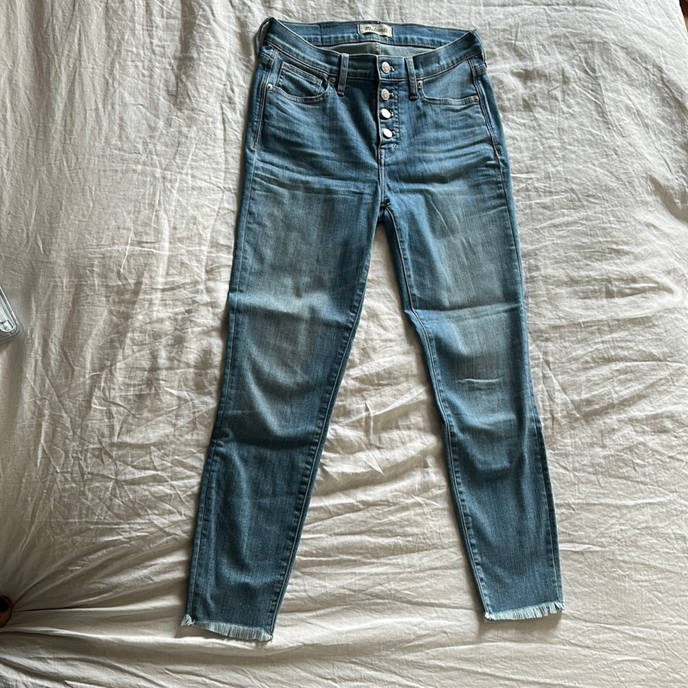 Madewell 9” high-rise skinny crop jeans